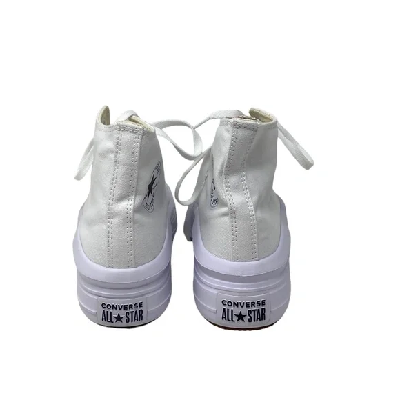 Converse Ctas Move For Women Platform White Canvas Sneakers Casual 568498C-WWWB - Picture 5 of 10